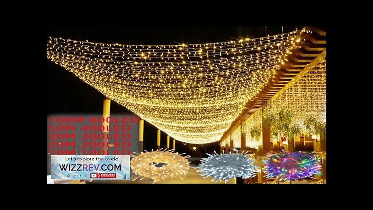 Fairy Lights LED String Light 5M-100M 220V/110V Chain Outdoor Waterproof Garland Review