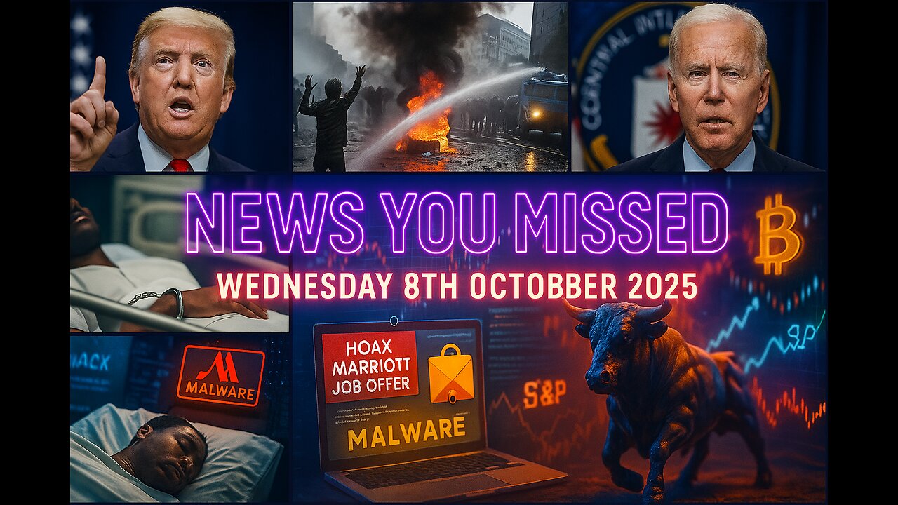 NEWS U MISSED WITH PAUL BROOKER & DREW DEMI WEDNESDAY 8TH OCTOBER 2025