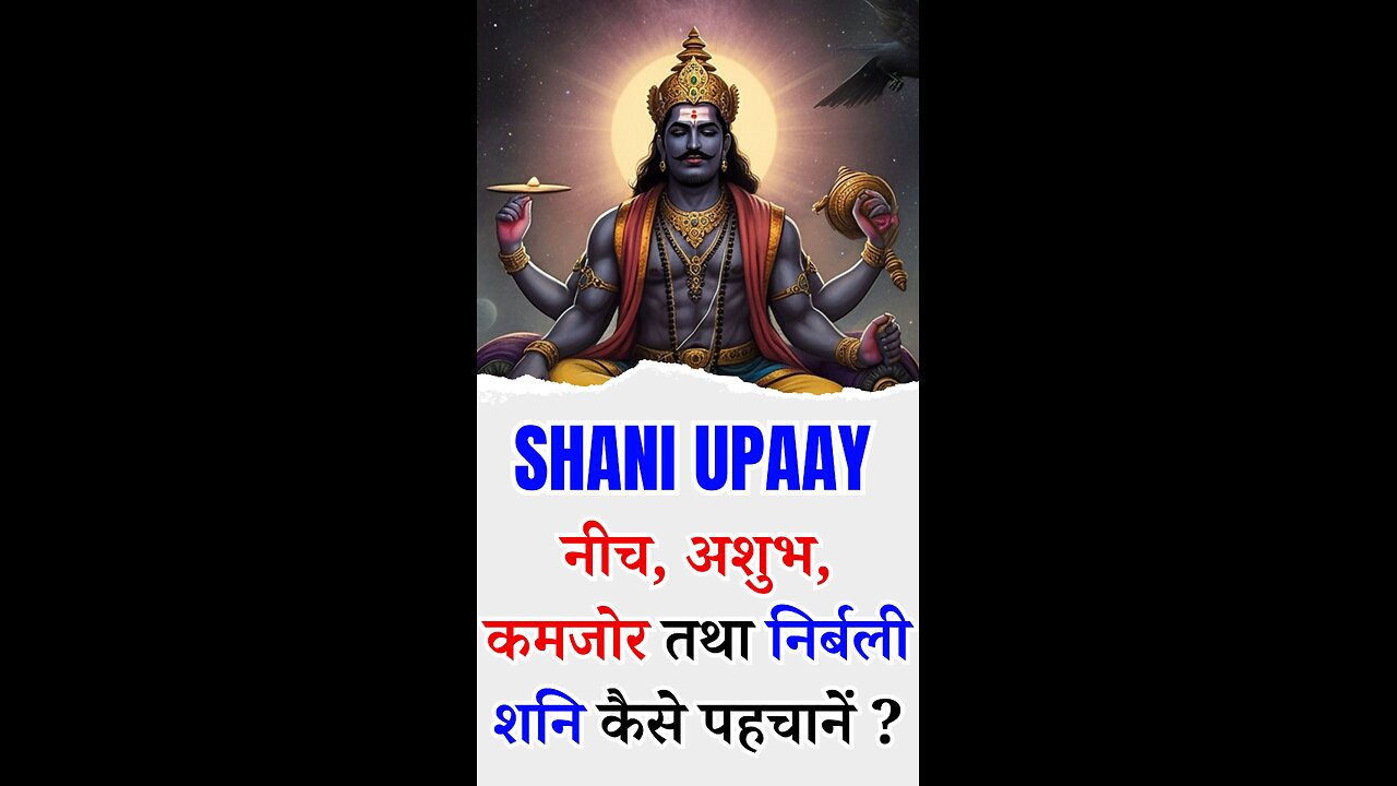 नीच, अशुभ, कमजोर तथा निर्बली शनि कैसे पहचानें | Pt Virender Shukla