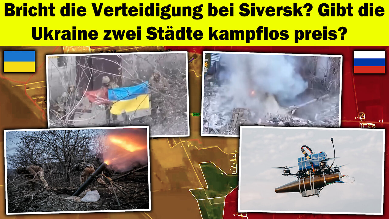 Zerbricht die Siversk-Front? Übergibt Kiew zwei Städte kampflos 💥 völliger Rückzug? ⚠️Ukraine Krieg