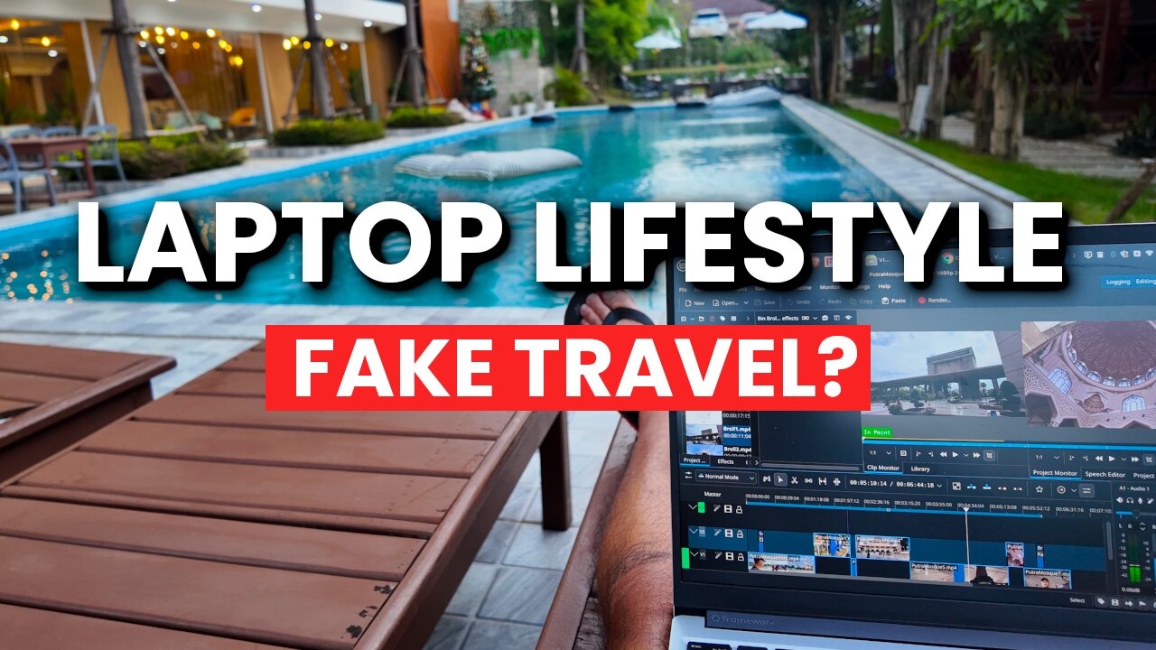 FAKE Laptop Lifestyle Travel Creator!🤯