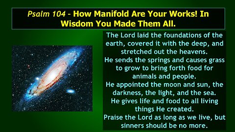 Video Bible Study: The Book of Psalms - #061