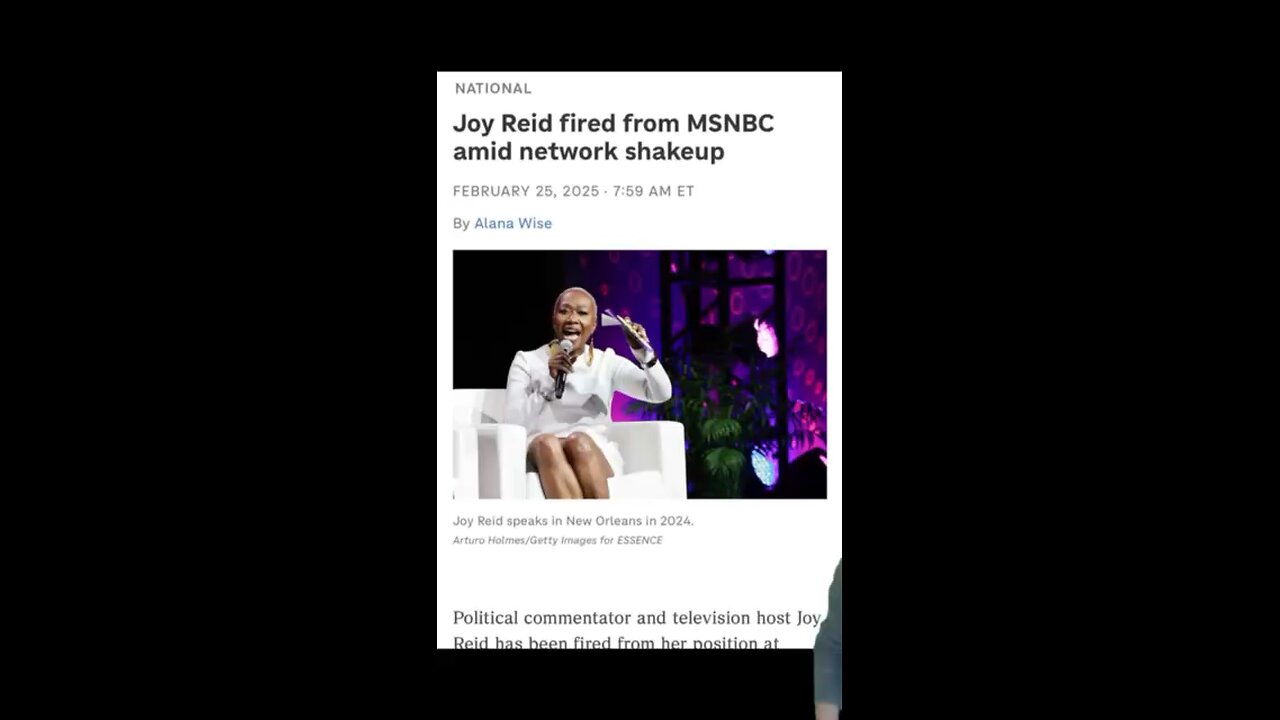 JOY REID FIRED?! MSNBC Shakeup Sends Woke Media Into Meltdown!