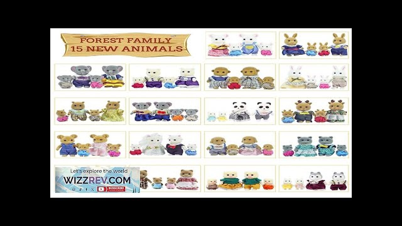 Simulation Forest Reindeer Family Doll Dollhouse Figures Furniture Set DIY Playset Play Review