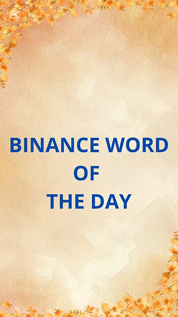 BINANCE WORD OF THE DAY BINANCE WALLET: MULTI BLOCKCHAIN, CRYPTO, DEFI 02/11/2025