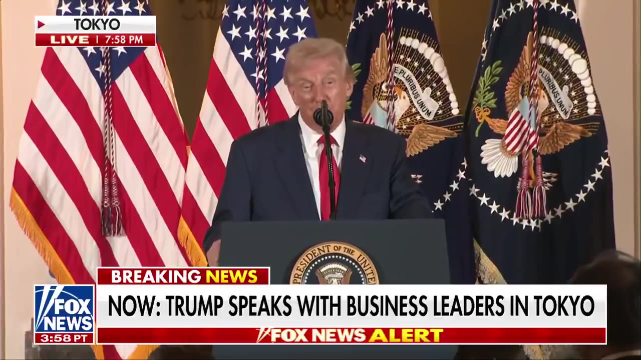 President Trump jokes about his golf game with a Japanese business titan: