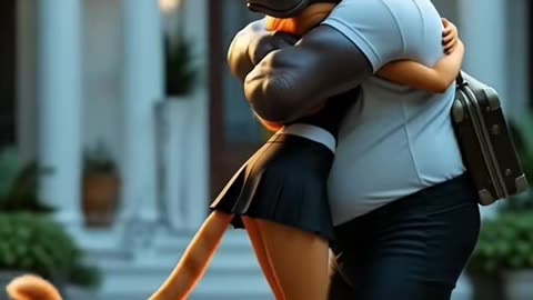 Cat fox 🦊 romance in Goa Bich