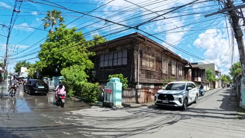 Hipolito Street corner P. Burgos Street in Malolos, Bulacan in the Philippines