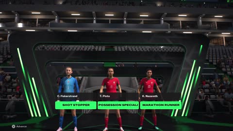 Ea Sports FC 26 Women Soccer Portugal vs Norway Rush Mode Match