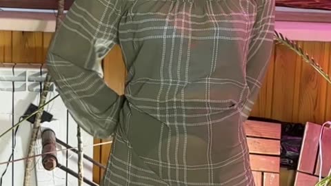 Try on Transparent dresses Backlit