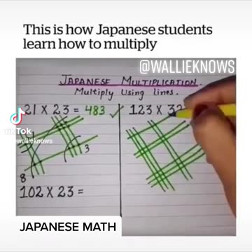 This is how japanese students multiply