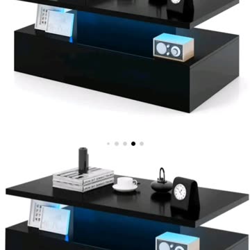 COSTWAY LED Coffee Table #HomeDecor #SmartFurniture #LEDTable #CoffeeTableGoals #ModernLiving