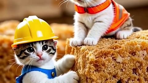 Tiny Kittens 🐈🐾 #cat #kitten #ai