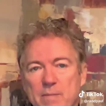Rand Paul joins Tik Tok as a form of civil disobedience. Do not comply