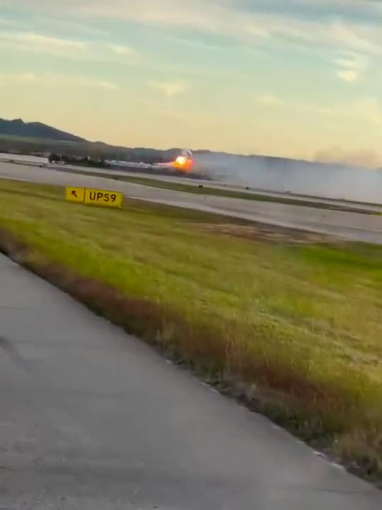 UPS plane in Kentucky burst into flames before crashing