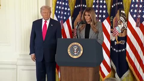 First Lady Melania Trump speaks on executive order to support foster care in the U.S.