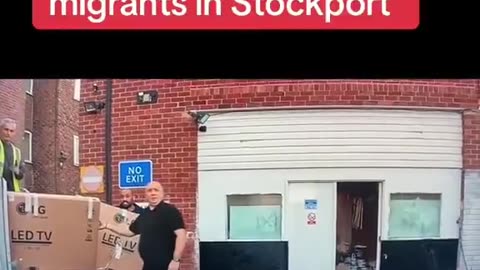 Brand new LG TV s for migrants in Stockport Taxing us to the hilt ..