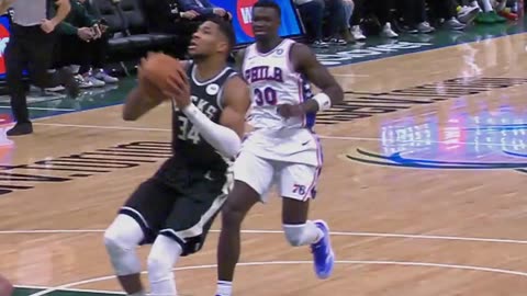 Milwaukee Bucks - Dre behind-the-back to Giannis for the dunk!