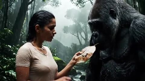 Gorilla sex with human female