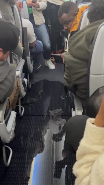 Pipes Burst on Plane