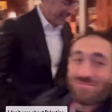"I don't care about Palestine" - Jerry Seinfeld