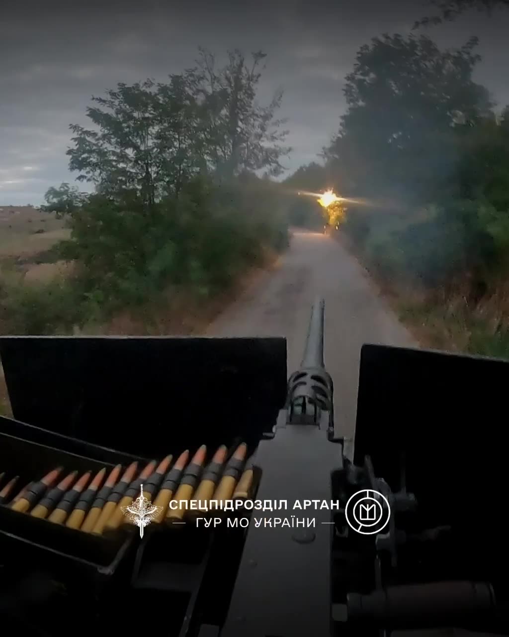 The machine gunner of Artan at full speed mows down the invaders from the landing