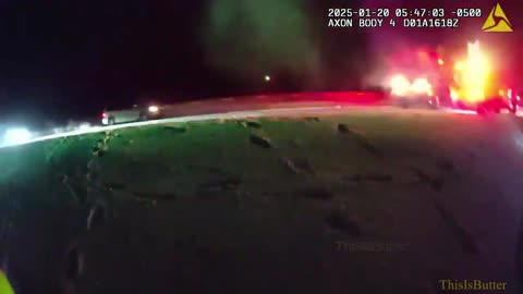 Body cam captures driver slamming into Comstock fire truck attending to separate crash