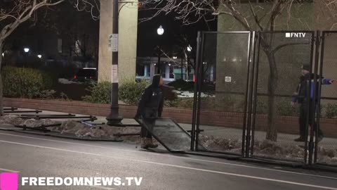 Heavy Dooty Barricades Going In For Inauguration