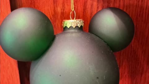 Disney Parks Mickey Mouse Shape Green Ornament #shorts