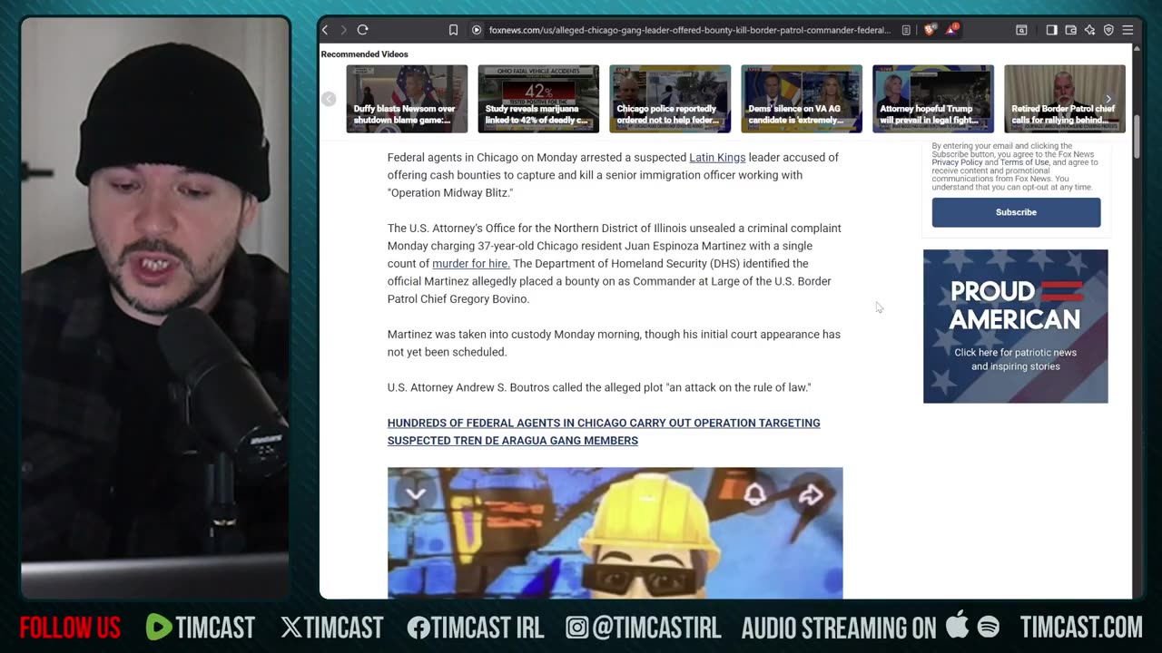 Chicago Gang Leader Puts BOUNTY On DHS Commander Says Report, CIVIL WAR! | Tim Pool