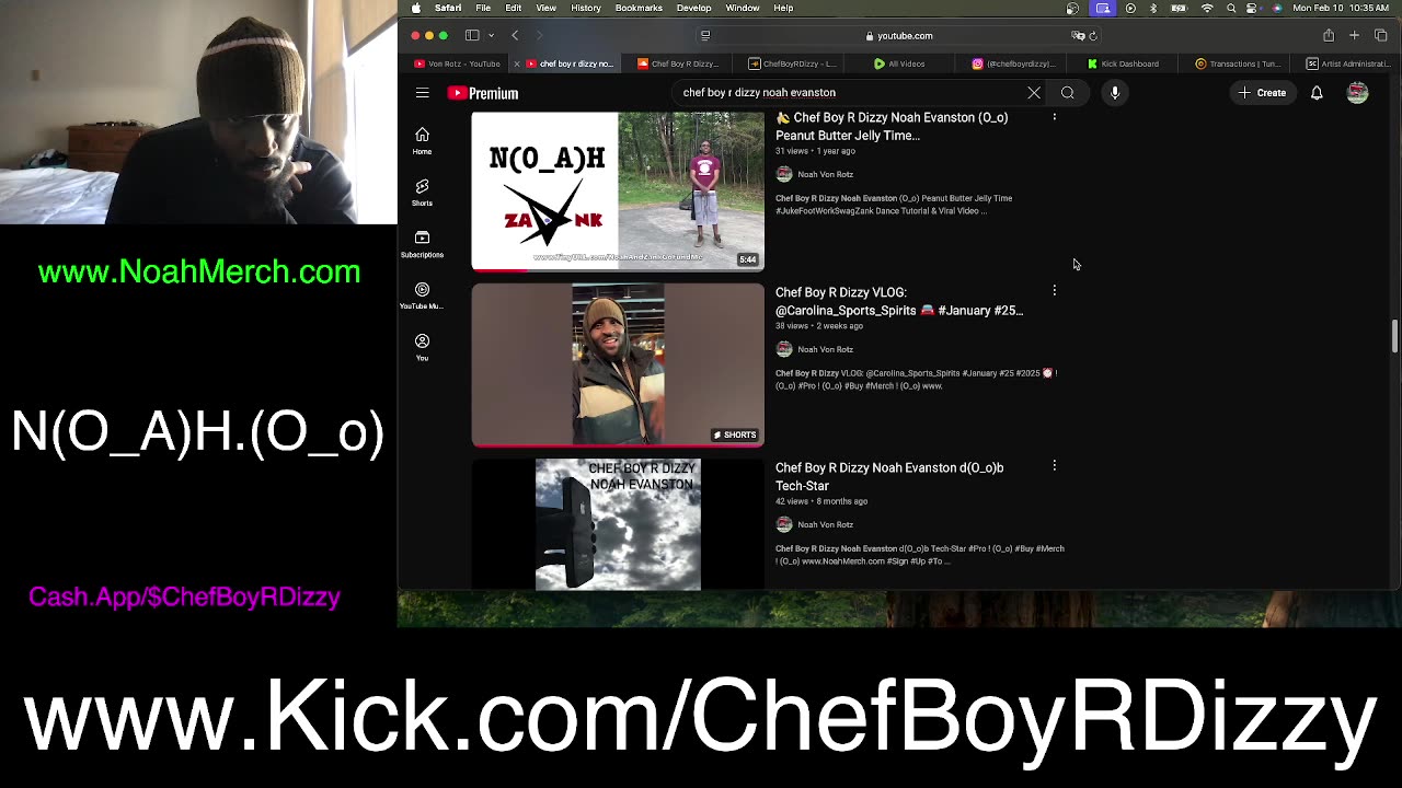 Chef Boy R Dizzy VLOG: @KickStreaming (O_o) #February #10 #2025 (O_o) www.Kick.com/ChefBoyRDizzy