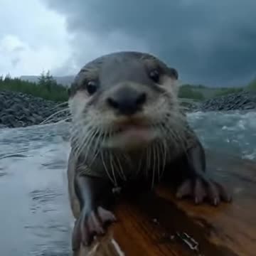 A Baby Otter Lost in a Flood | Emotional Wildlife Story 🦦🌊