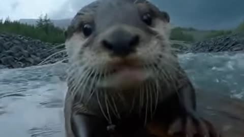 A Baby Otter Lost in a Flood | Emotional Wildlife Story 🦦🌊