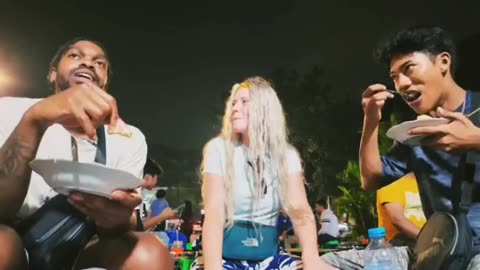 Reaction of Foreigners to Jakarta's Streets | BLOK M in Collaboration with Local Officials 🌮🇩