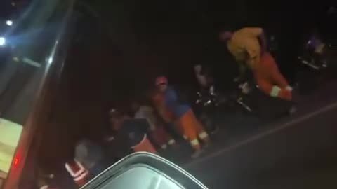 En la autopista 6 de Noviembre