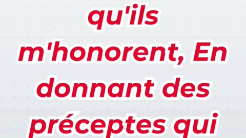« Une adoration vaine sans obéir à Dieu » Marc 7:7. #shortvideo #youtubeshorts #ytshorts #shorts #yt