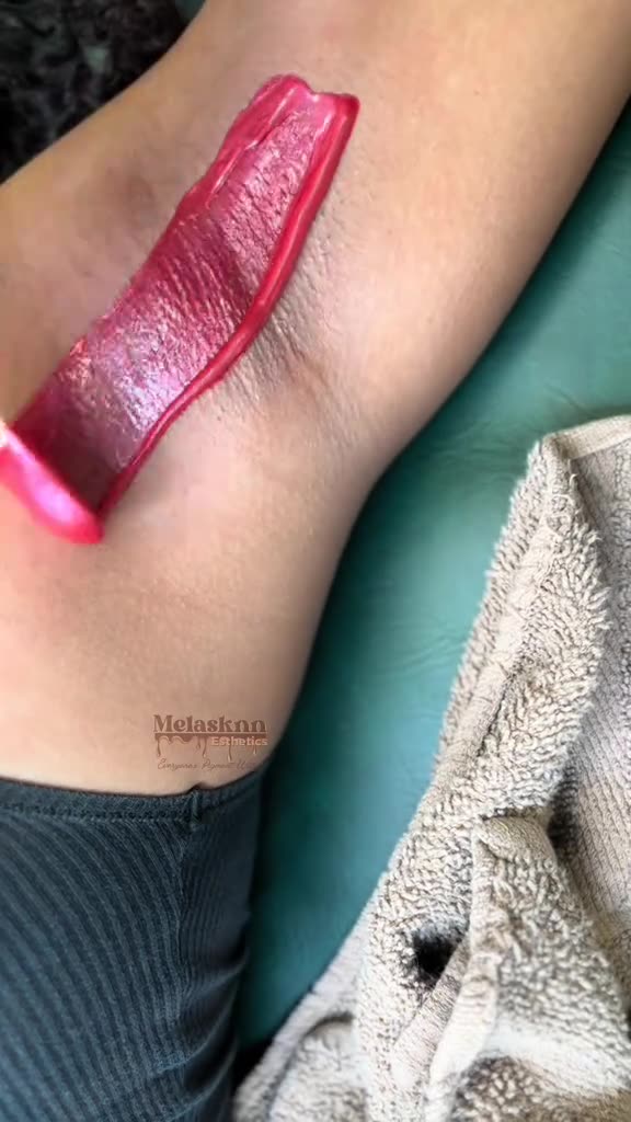 @bestofmishale Underarm Waxing with Sexy Smooth Cherry Desire Scented Hard Wax | Waxing Tutorial