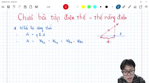 11A2 Chữa bài tập Thế năng điện Điện Thế Công của lực điện