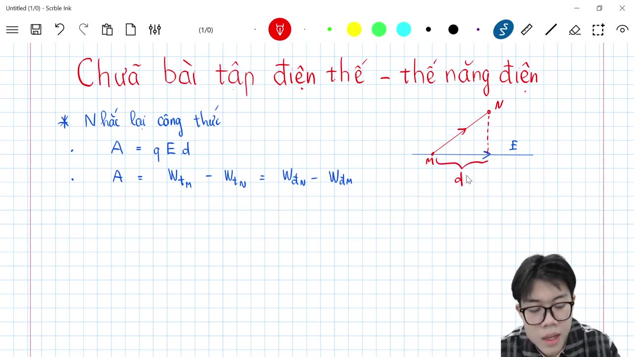 11A2 Chữa bài tập Thế năng điện Điện Thế Công của lực điện