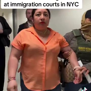 Woman illegal detained at immigration court.