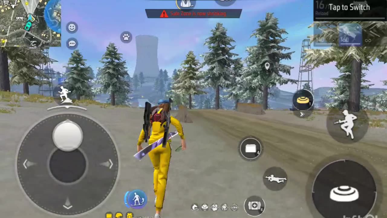 Free Fire gameplay, all machine guns, edge of storm