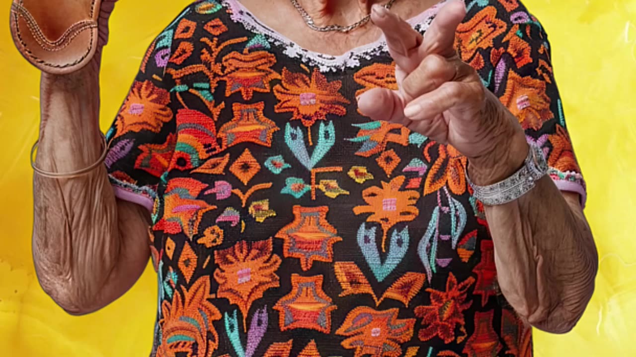 Cuando la chancla habla, todos escuchan! 😂👵 #LaAbuela #ChanclaPower