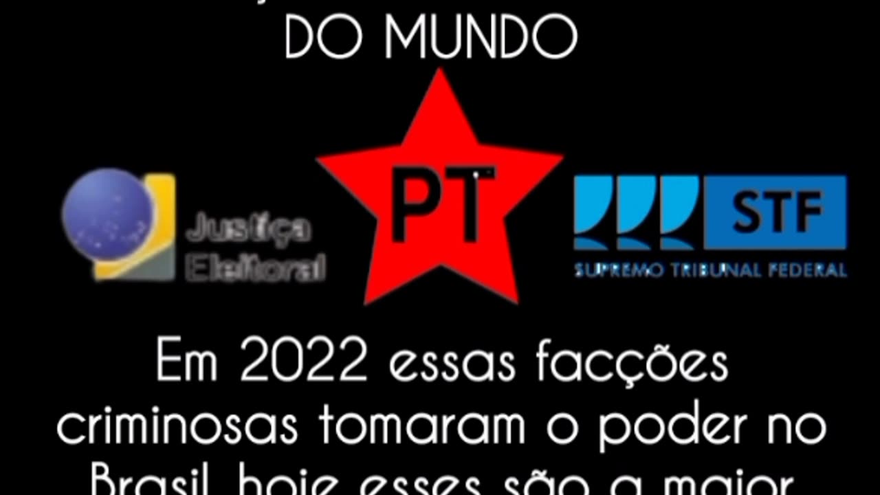 Às facções mais perigosa do mundo: o STF já praticou todos os crimes e caiu em descrédito, agora irão usar o TSE para caçar a direita e tirar a legitimidade do povo, esses fraudaram às eleições de 2022, isso é fato!
