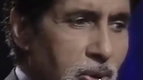 Amitabh bacchan inspirational true stoty