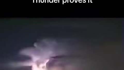 Thunder proves we live within a domed realm which is only possible on a flat earth.๐๐