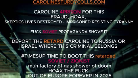 CRIMINAL CHARGES AND PRISON FOR HOLOCAUST muh gas shower of doom HOAXER CAROLINE STURDY COLLS