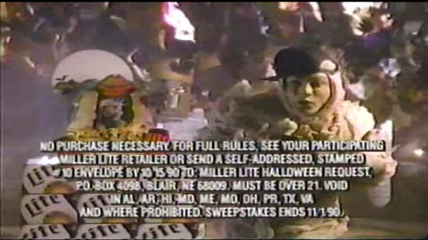 Miller Lite - Universal Studios AD 1990