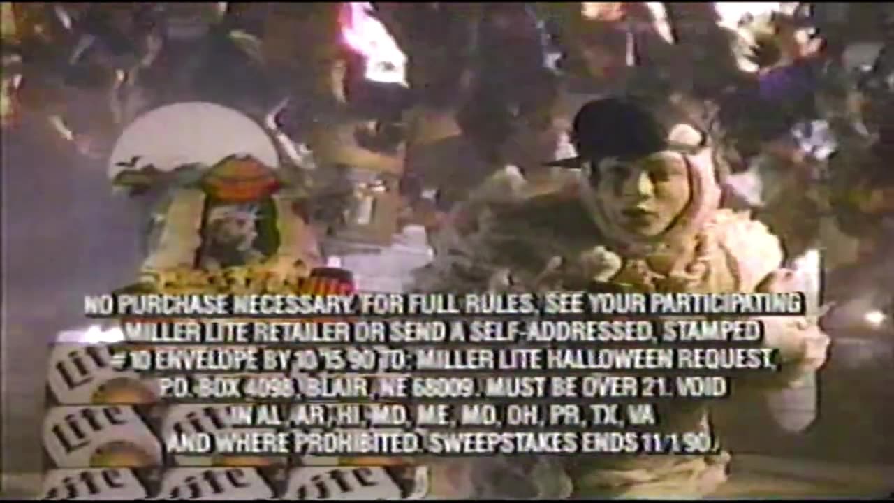 Miller Lite - Universal Studios AD 1990