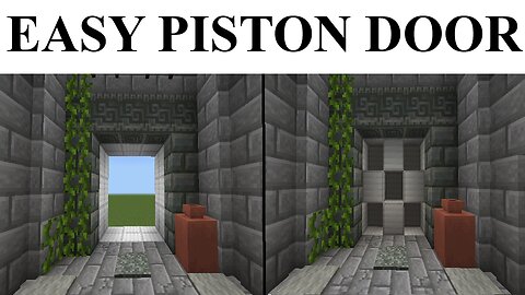 Easiest 3x3 Checkered Door For Minecraft Bedrock