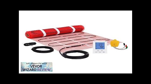 VEVOR Floor Heating Mat 20 Sq. ft Electric Radiant In-Floor Heated Warm Review